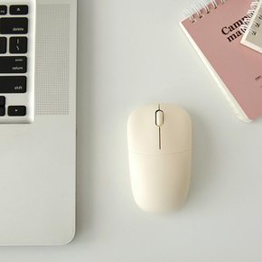 인테리어 감성 무선마우스 크림