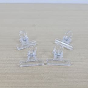 38MM 투명 플라스틱 스프링 문구집게