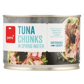 팜스 스프링워터 청크 참치 통조림 Pams Tuna Chunks In Spring Water 425g 2개