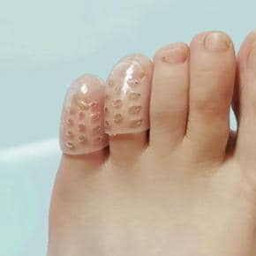 실리콘 발가락 골무 통기 캡 커버 하이힐 통증 물집 방지 밴드 새끼 패드 까짐 덮개 도구