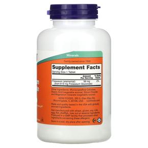 [해외직구] NOW Foods 나우푸드 포타시움 글루코네이트 99mg 250타블렛