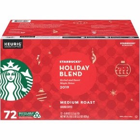 [해외직구]스타벅스 홀리데이 블렌드 미디엄 캡슐 스벅커피 K컵 72개입/ Starbucks Holiday Blend Medium K-cup