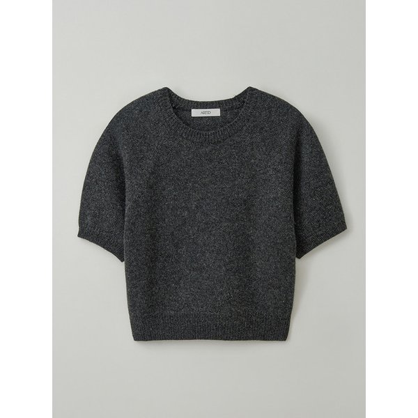 메탈릭 캐시미어 반팔 니트_3COLORS