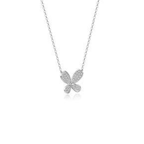 Butterfly pave necklace