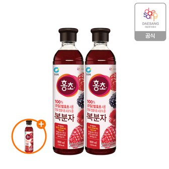 청정원 홍초 복분자 900ml x 2개