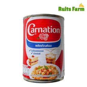 (루츠팜)태국 카네이션 무가당 연유 405g 카네이션밀크 베이킹용 요리용 우유