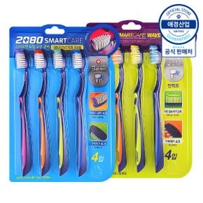 [애경] 2080 스마트케어 칫솔 4입 x2개