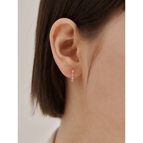 14K GF 큐빅라인 원터치 귀걸이 ELGPEE560