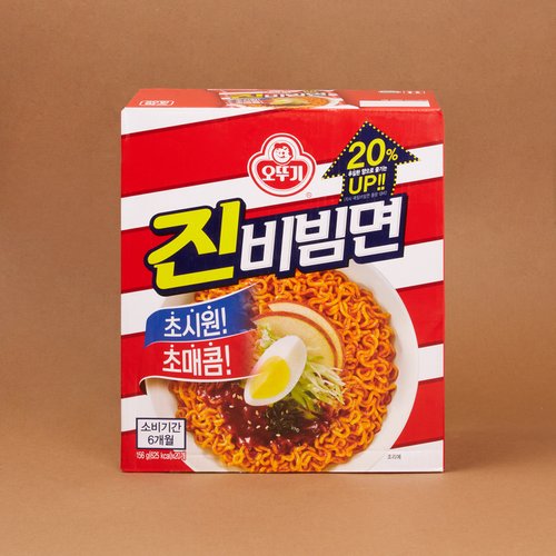 오뚜기 진비빔면 156g X 20입