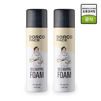 도루코 페이스 마일드 휘핑 쉐이빙폼 대용량 250ml 1+1