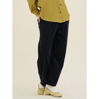 치키타 와이드 롱 팬츠 (코듀로이 코튼) 네이비 233502SNV