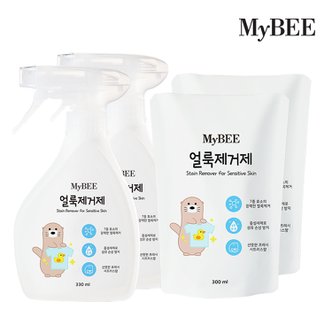 마이비 얼룩제거제 용기 330ml 2개+리필 300ml 2팩