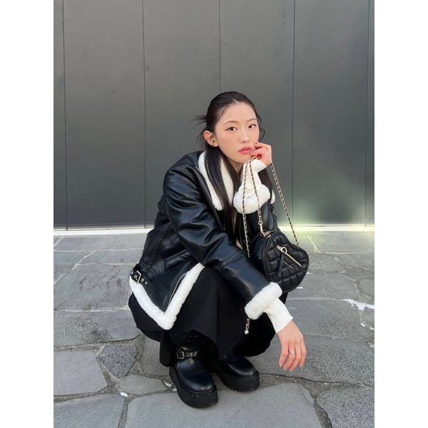 파푸토 퀼티드 하트 크로스바디 백 CK2-80151641