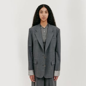 EENK Single-Breasted Blazer - Grey