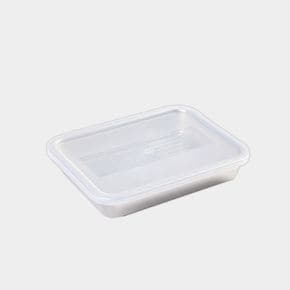 스텐밧드 직사각 중형(밧드+망+뚜껑) 밧드 사각 트레이 스텐용기