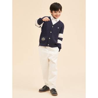 빈폴키즈 *SSG몰특가*[BEANPOLE KIDS] 세미 배기 팬츠  아이보리 (BI4121U050)