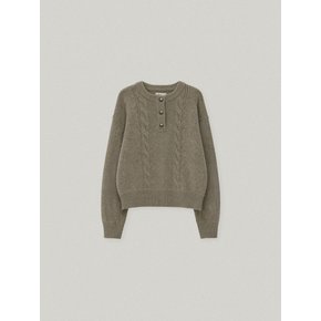 HERRIT HENRY NECK KNIT (GREIGE)