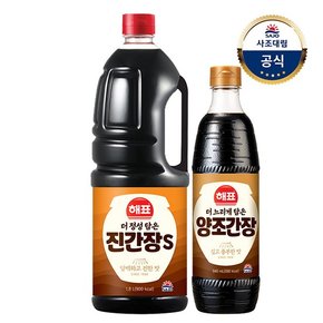 더정성담은 진간장S 1.8L 1개 + 더느리게담은 양조간장 840ml 1개