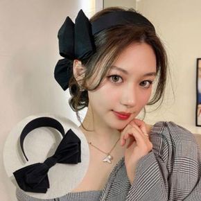 쑈우 사이드 러블리 리본 헤어밴드 머리띠