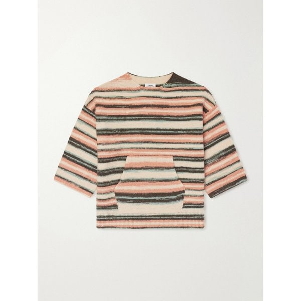 버로우 스트라이프 울 캐시미어 블렌드 스웨터 46376663162938980