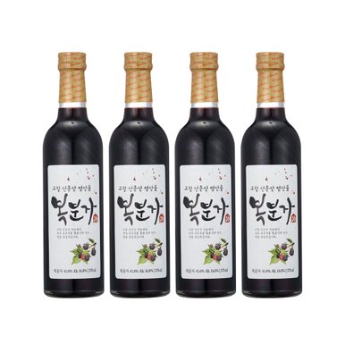 고창명산품 복분자주 375ml4본