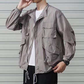 남성 데일리 오버핏 포켓 바람막이 자켓 야상점퍼 (8899724A)