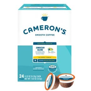 [해외직구] Camerons  커피  Camerons  커피  자메이카  블렌드  K컵  커피  포드  미디엄  다크  로스트  24개  큐리그  브루어스용