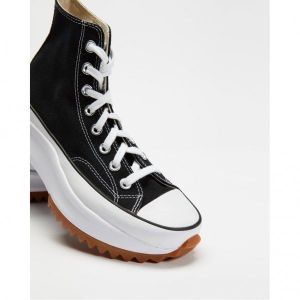 이스퀘어 3377241 Converse 컨버스 런 스타 하이크 하이탑 - 여성용 블랙, 화이트  껌