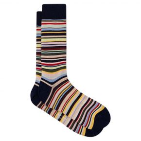 4756269 Paul Smith Farley Stripe Cotton Blend Dress Socks