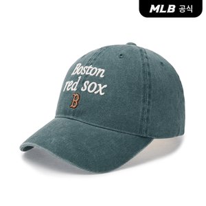 MLB [코리아공식] 바시티 레터링 워싱 언스트럭쳐 볼캡 BOS (Green)