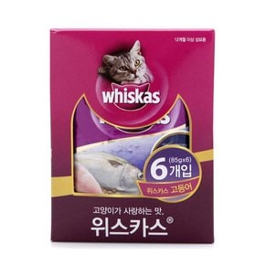 위스카스파우치 고등어 (80g*6팩)