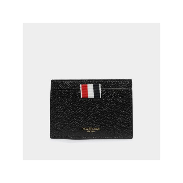 26SS 삼선탭 클래식 페블레더 남성 카드지갑 FAW035A 00198 001