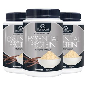 뉴질랜드 라이프스트림 에션셜 프로틴 내추럴 바닐라 850g PROTEIN VANILLA 3팩