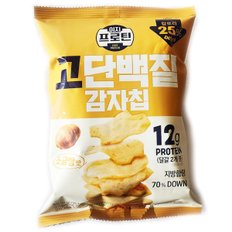 롯데 이지프로틴 고단백질 감자칩 소금빵맛 50g 6개