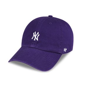 47브랜드 뉴욕 양키스 NY 스몰 로고 MLB 엠엘비 볼캡 야구 모자 퍼플 B-BSRNR17GWS-PP