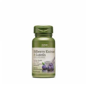 [해외직구]GNC Herbal Plus Bilberry Extract Lutein 지엔씨 허브 플러스 빌베리 추출물 루테인 60캡슐