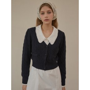 KN4235 Amour v-neck cardigan_Navy