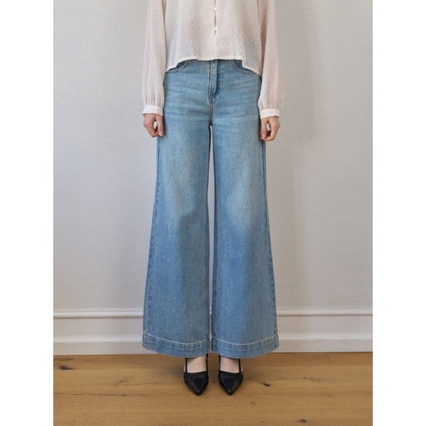RUNY LONG WIDE DENIM PANTS