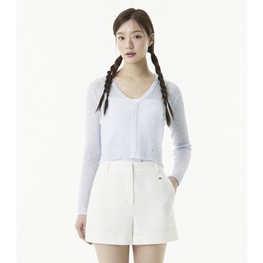 플라스틱아일랜드 시스루 니트 가디건 (PR2KG404)