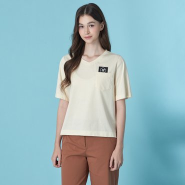 기비 [GIVY G+] 포켓 슬릿 반소매 티셔츠 GY25M1FRT4791