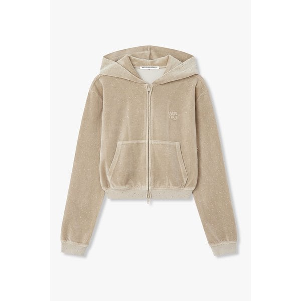 올오버 핫픽스 벨루어 후드 집업 3616101112000