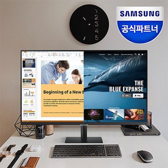 삼성 [공식]삼성전자 스마트모니터 M7 S32BM700 UHD 4K C-Type Youtube 넷플릭스 덱스미러링