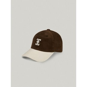 COLORATION CLASSIC LOGO CORDUROY BALL CAP (BROWN IVORY)
