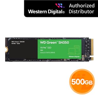 웨스턴디지털 [WD공식판매원] WD Green SN350 M.2 NVMe 500GB 3년 워런티