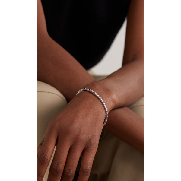 아이스 큐브 18K 화이트 골드 다이아몬드 뱅글 29419655931478654