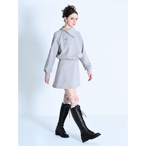 TWO-WAY OPEN SKIRT SET-UP GRAY MBDSST001GR