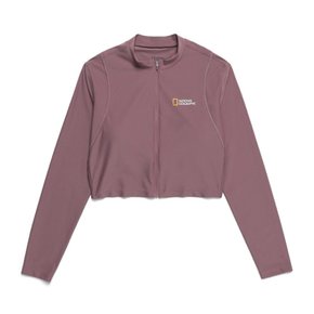 N242WRG620 여성 크롭 집업 래쉬가드 G PINK