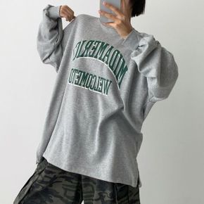 웰컴레터링 라운드박스트임 긴팔롱티셔츠 데일리 빅사이즈 오버핏 봄가을 면캐주얼_P415905873
