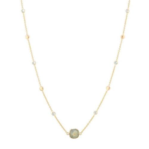 아우리 주얼리 목걸이/팬던트 N3266 Iseo Labradorite & Gold Vermeil Necklace