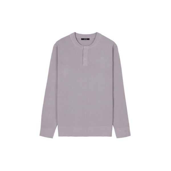 남성 헨리넥 스웨터 (VIOLET)